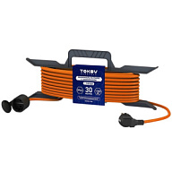 Удлинитель на рамке Tokov Electric, 1-местный, 30м, ПВС 3х0.75мм, IP44, с заземлением цены в Воронеже