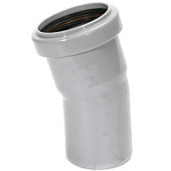 Отвод для внутренней канализации d 50мм, угол 15° цены в Воронеже