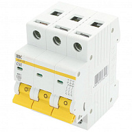 Выключатель автоматический ВА47-29 IEK, 3 полюсный, 50A C 4.5кА цены в Воронеже