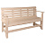 Скамья с подлокотниками, липа, 1600мм х 870мм х 550мм