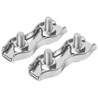 Зажим Fixbox Duplex, для стальных канатов, М 3, двойной, 2шт/упак цены в Воронеже