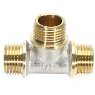 Тройник никелированный, 1/2" ш-ш-ш цены в Воронеже