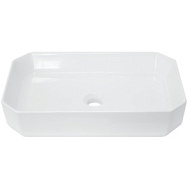 Умывальник накладной Sanita Luxe Line 55, прямоугольный, белый цены в Воронеже