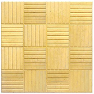 Плитка тротуарная "Паркет", 300х300мм, желтая цены в Воронеже