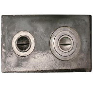 Плита под казан П2-3 (Б), 2 конфорочная, чугунная, 710мм х 410мм цены в Воронеже