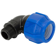 Отвод ПНД, ДУ20 х 1/2", с наружной резьбой цены в Воронеже