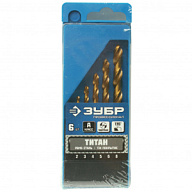 Сверла по металлу Зубр Профессионал, d2-8мм, набор 6шт/упак цены в Воронеже