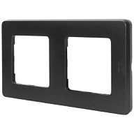 Рамка Legrand Inspiria, 2-местная, антрацит цены в Воронеже