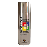 Эмаль аэрозольная Coralino, металлик, яркий хром, 520мл цены в Воронеже