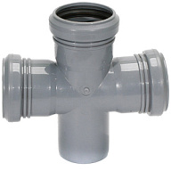 Крестовина одноплоскостная для внутренней канализации d 50х50х50, угол 90° цены в Воронеже