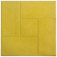 Плитка тротуарная "4 доски", 300х300мм, желтая цены в Воронеже