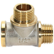 Тройник никелированный, 1/2" г-ш-ш цены в Воронеже