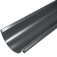 Желоб водосточный полукруглый d-125, 3м, RAL 7024 серый графит цены в Воронеже