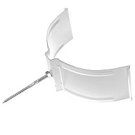 Держатель трубы водосточной d-90, RAL 9003 белый цены в Воронеже