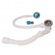 Сифон Nova, для ванны низкий выпуск, с нержавеющими чашками цены в Воронеже