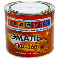 Эмаль ПФ-266 Палитра, для пола, золотисто-коричневый, 1.9кг цены в Воронеже