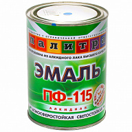 Эмаль ПФ-115 Палитра, синий, 0.9кг цены в Воронеже