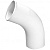 Колено сливное водосточное d-90, RAL 9003 белый
