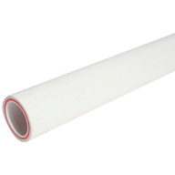 Труба полипропиленовая  Valfex SDR-7.4 PN20, с армированием стекловолокном 40, белый, 2 метра цены в Воронеже