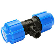 Тройник ПНД, ДУ32 х 3/4" х ДУ32, с наружной резьбой цены в Воронеже