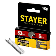 Скобы закаленные Stayer, тип 53, 6мм, 1000шт/упак цены в Воронеже