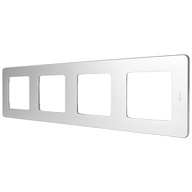 Рамка Legrand Inspiria, 4-местная, алюминий цены в Воронеже