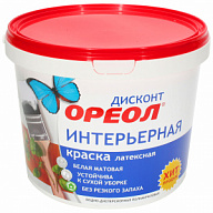 Краска вододисперсионная Ореол, интерьерная, 6.5кг цены в Воронеже