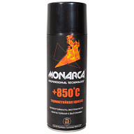 Эмаль аэрозольная термостойкая Monarca, черная 520мл, +850'C цены в Воронеже