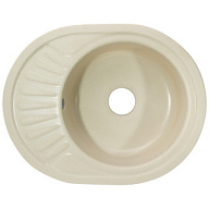 Мойка искусственный камень Ulgran, 450х500х155мм, круглая с крылом, белая цены в Воронеже