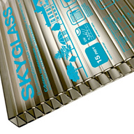 Поликарбонат Кинпласт Skyglass, 4 х 2100мм, бронзовый, (кратно 3м) цены в Воронеже