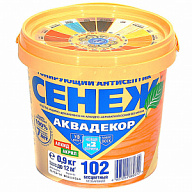 Антисептик тонирующий Сенеж Аквадекор, бесцветный №102, 0.9кг цены в Воронеже