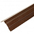 Планка торцевая фигурная, 110х115мм, 2м, RAL 8017 шоколад