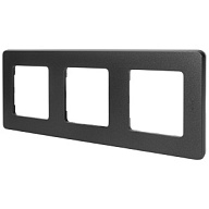 Рамка Legrand Inspiria, 3-местная, антрацит цены в Воронеже