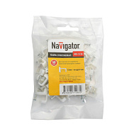 Скоба крепления с гвоздиком Navigator, D12мм, плоская, 50шт/уп. цены в Воронеже
