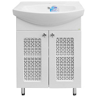 Тумба Tori 60 с умывальником Элеганс 60, белая цены в Воронеже