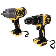 Набор электроинструмента Hanskonner, Дрель ударная + Гайковерт, в ящике с АКБ 6А+ЗУ 4, цены в Воронеже