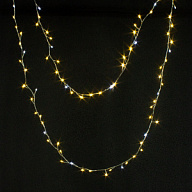 Гирлянда Роса Лапки, светлая леска, тепло-белый свет, 30м, мерцание цены в Воронеже