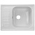 Мойка искусственный камень Marrbaxx Z15Q7, 490х635х195мм, прямоугольная с крылом, белая, без сифона