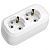 Колодка удлинителя Makel, 2-местная, с заземлением, белый
