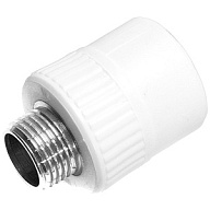 Муфта полипропиленовая Valfex, комбинированная, 25 х 1/2" ш, белый цены в Воронеже