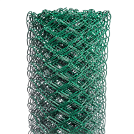 Сетка рабица в ПВХ, 55х55х2.2мм, h1.5м, 10м цены в Воронеже