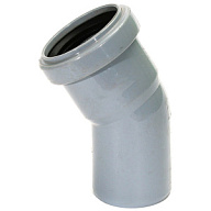 Отвод для внутренней канализации d 50мм, угол 30° цены в Воронеже