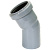 Отвод для внутренней канализации d 50мм, угол 30°