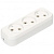 Колодка удлинителя UNIVersal, 3-местная, без заземления, белая