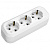 Колодка удлинителя Makel, 3-местная, с заземлением, белая