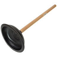 Вантуз с деревянной ручкой, d 17см цены в Воронеже