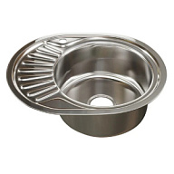 Мойки из нержавеющей стали Мойка из нержавеющей стали врезная Mixline, 570х450мм, 0.6мм, овальная, с сифоном Мойка из нержавеющей стали врезная Mixline, 570х450мм, 0.6мм, овальная, с сифоном цены в Воронеже