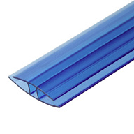 Профиль соединительный неразъемный НР8 х 6000мм, синий цены в Воронеже