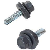 Саморез кровельный 5.5 х 19, RAL 7024 серый графит, весовой, ~ 20шт в 100г цены в Воронеже