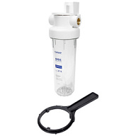 Магистральный фильтр для холодной воды Гейзер, Н10В-10SL 1/2", внутренняя резьба, прозрачный цены в Воронеже